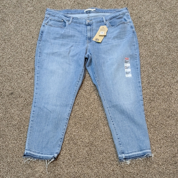 NWT Levi's Women's 721 High Rise Skinny Ankle Blue Jeans Size 24W - Picture 1 of 4